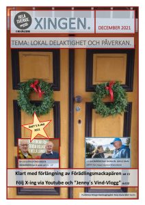 Framsida medlemstidningen XINGEN. december 2021